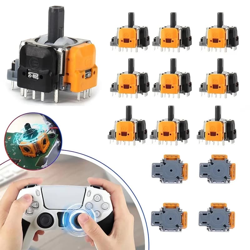 2 pezzi di ricambio effetto Hall joystick sensore analogico 3D ThumbStick per PS5/PS4/Xbox One/serie controller parti di riparazione accessori