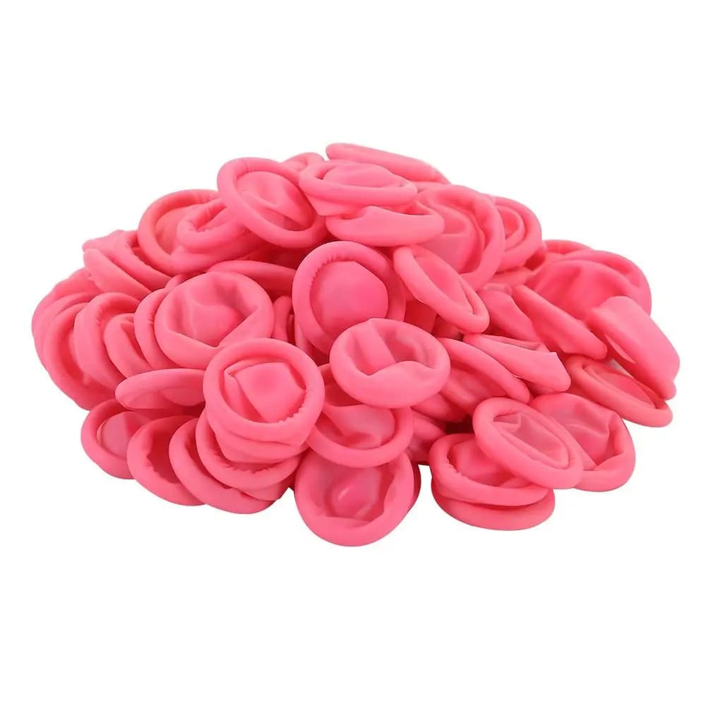 100/300PCS antistatico monouso in lattice copertura delle dita guanti protettivi per le dita guanti di gomma per le dita