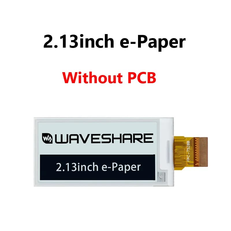 2.13 inch E-Paper Display HAT 250x122 SPI InterfaceScreen for Raspberry Pi 4B 3B+ 3B Zero STM32 Jetson Nano for Arduino