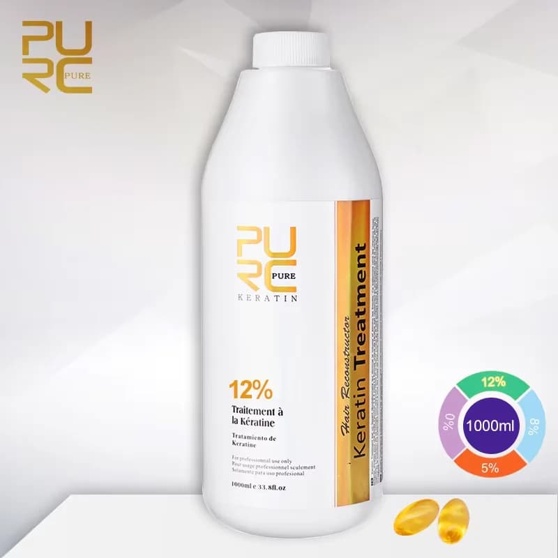 PURC 1000ml Smooth treatment for keratin hair care creams Products for Brazilian keratin Professional