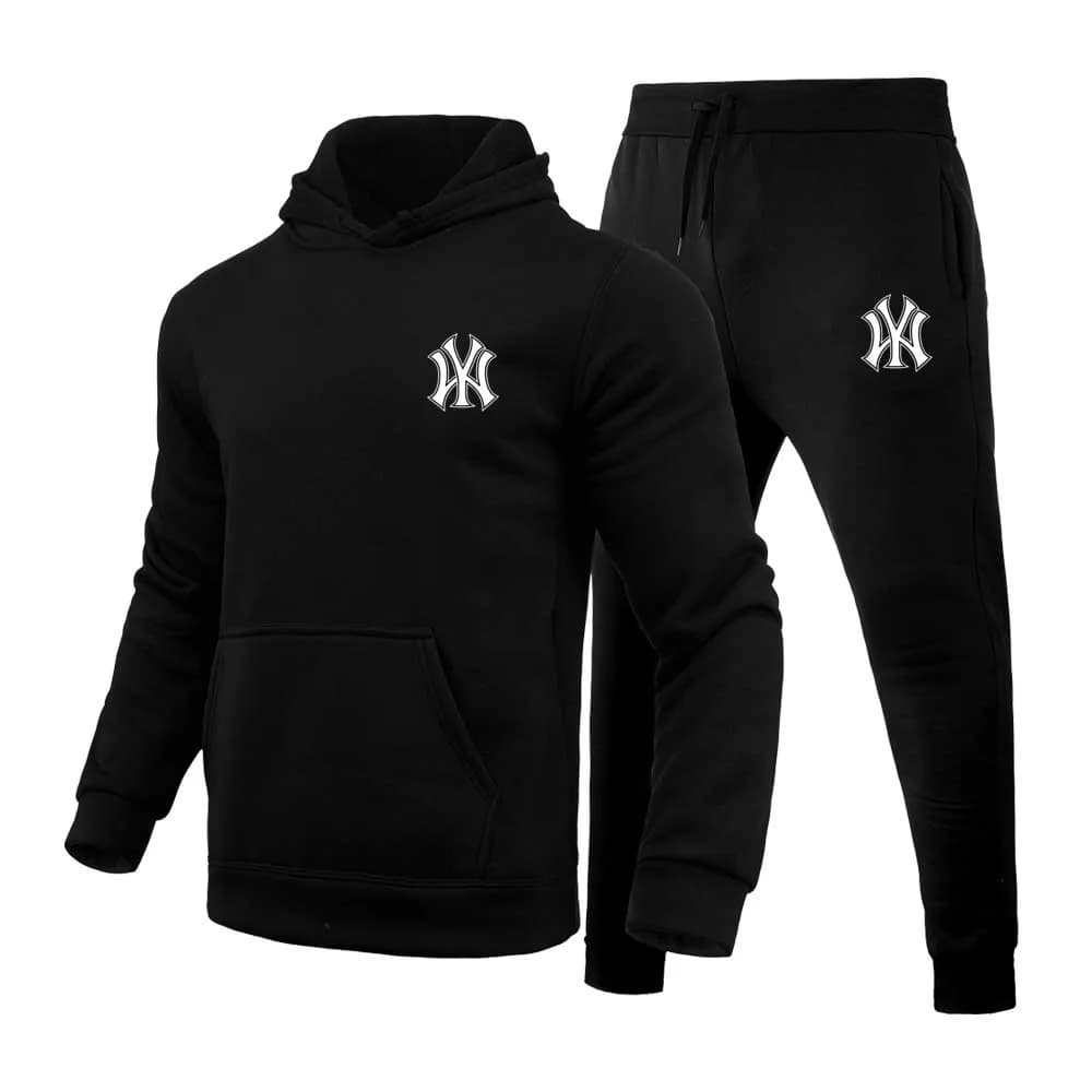 Hot Sale 2026 Winter Luxury Oversized Pullover Hoodie Sets Fleece Men Women Hooded Tracksuit Sweatshirt Sweatpants 2 Piece Set