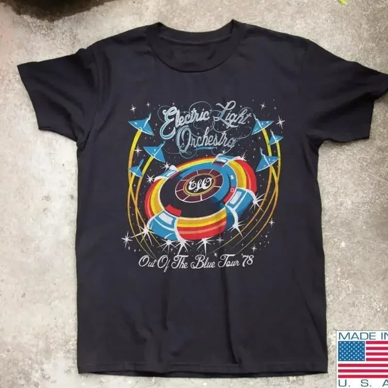 Electric Light Orchestra Out Of The Blue Tour 1978 T shirt size S 5XL