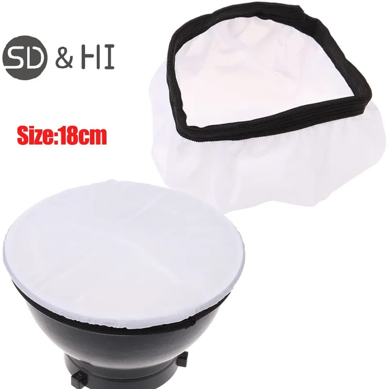 Panno diffusore morbido per fotografia per riflettore stroboscopico da Studio Standard da 18CM