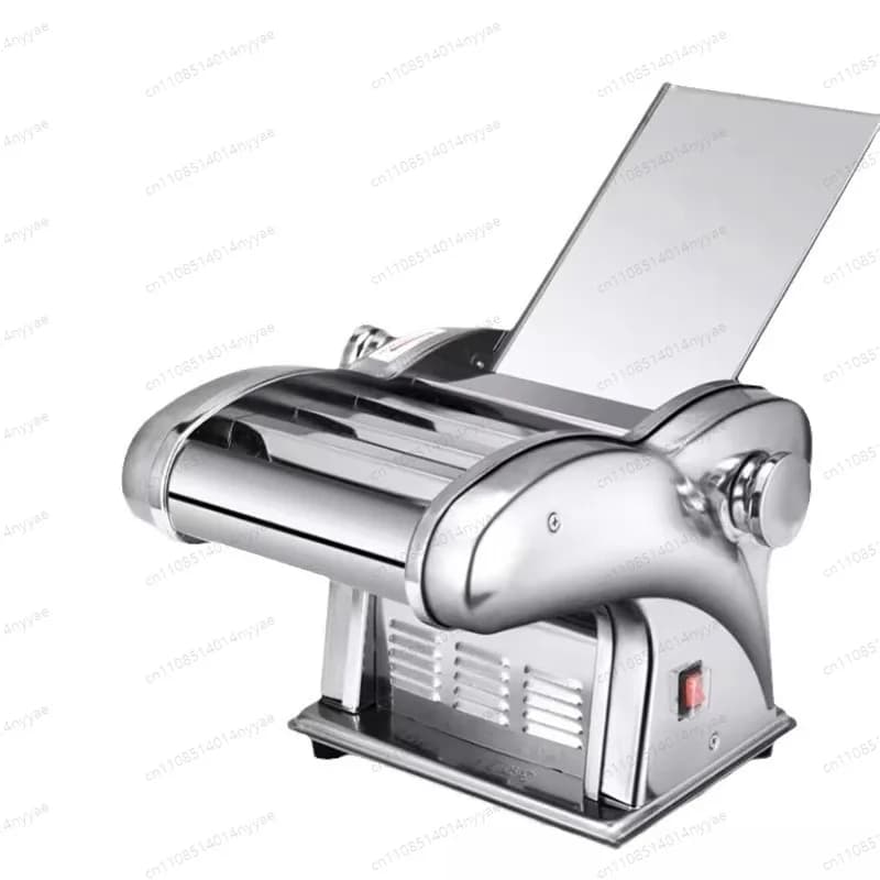 110V Electric Pasta Maker, Automatic Dumpling Wrapper & Noodle Machine with Stainless Steel Rollers for Home Kitchen