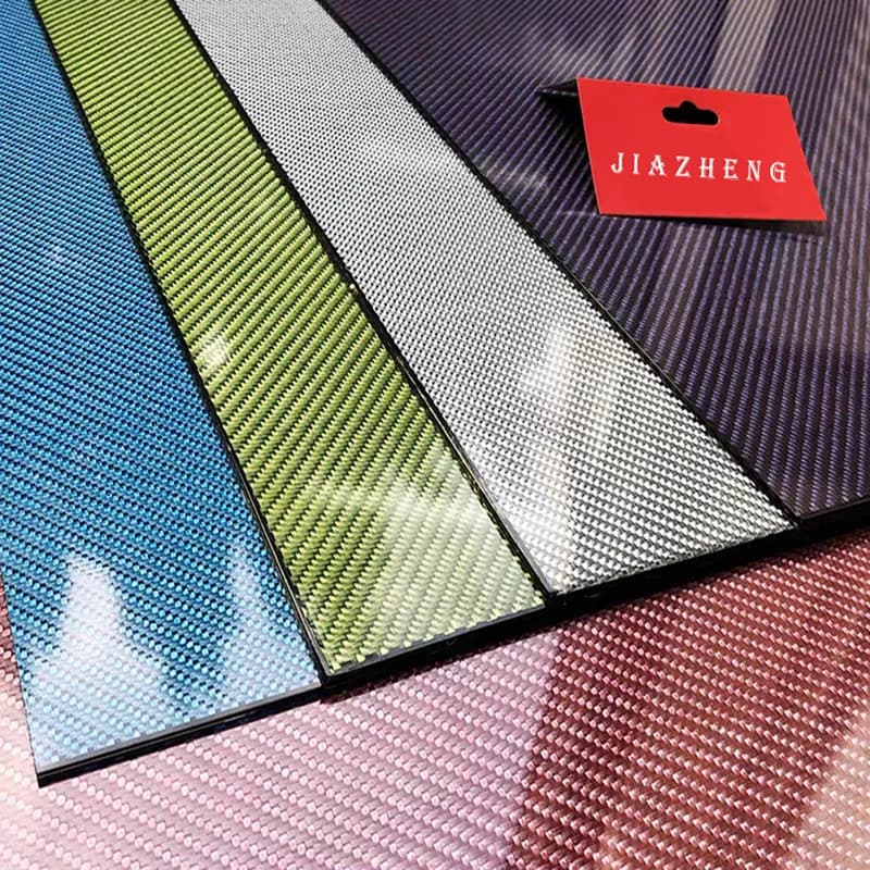 200x400mm Multicolor Carbon Fiber Plate Red Silver Blue 3K Carbon Fiber Panel Composite Thickness 1mm 1.5mm 2mm 3mm
