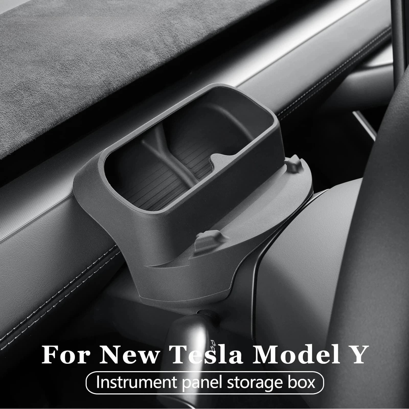 Per Tesla Model Y Launch 2025 Scatola portaoggetti per occhiali da auto Montato su auto Occhiali da sole Organizzatore Vassoio portaoggetti Accessori interni