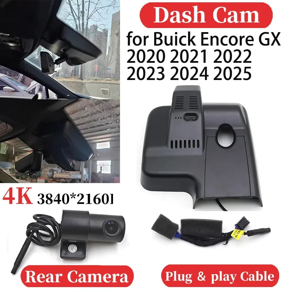 ZJCGO UHD Auto 4K Video Recorder DVR Dash Cam Photo Dashboard Plug and play for Buick Encore GX 2020 2021 2022 2023 2024 2025