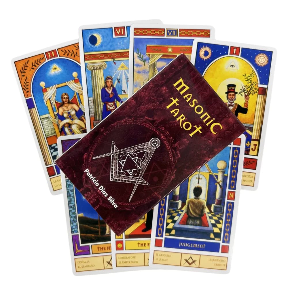 Mazzo di tarocchi massonici mazzo di divinazione versioni inglesi edizione Oracle Board Playing Table Game For Party