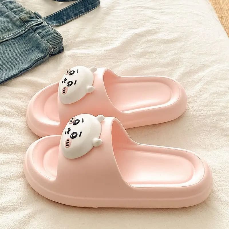Kawaii Hachiware Summer Eva Indoor Girls Slippers Anime Chiikawa House Slippers Cute Usagi Women Anti-Slip Bathroom Men Slippers