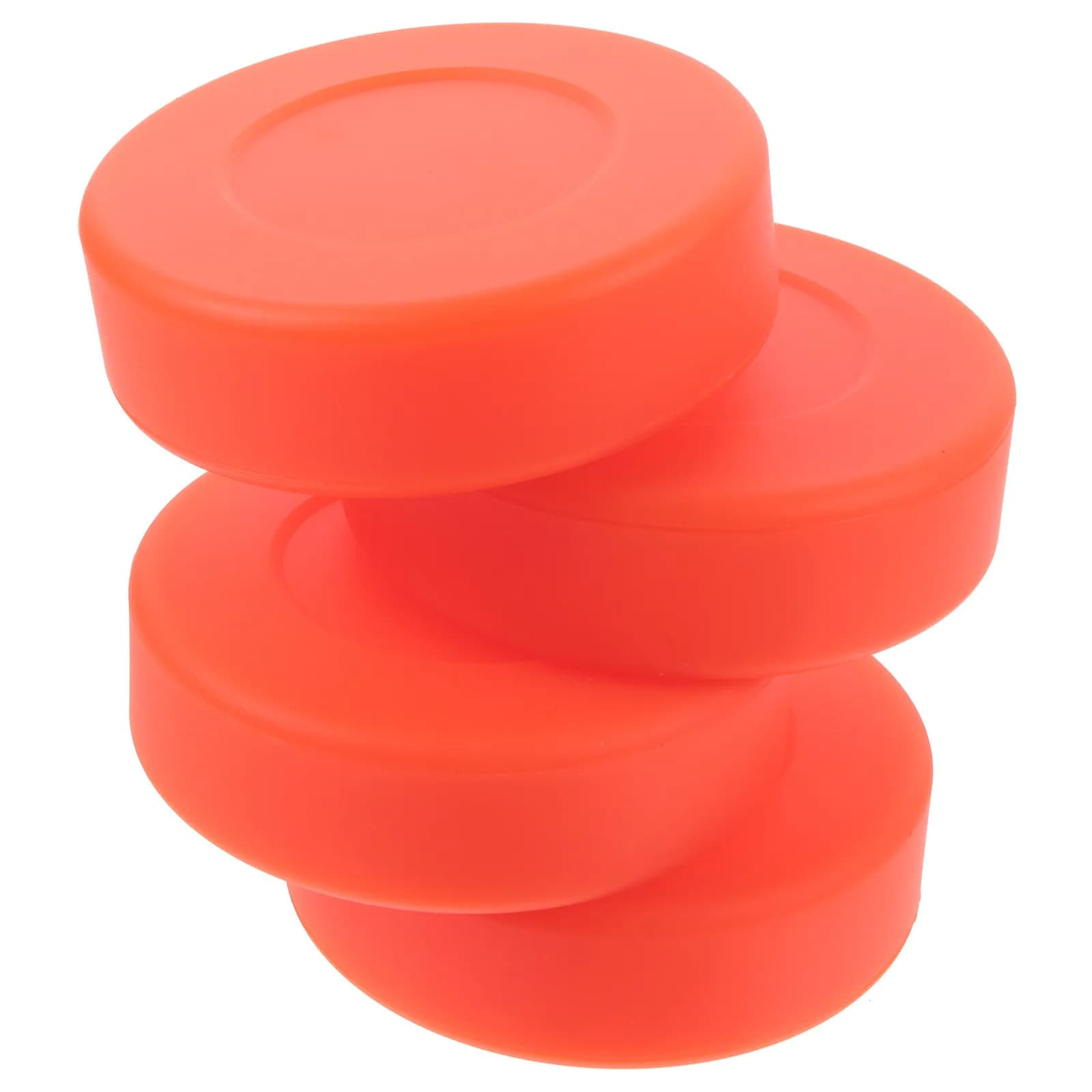 4Pcs Ice Hockey Puck PVC Practice Puck for Hockey Training Roller Skating Game Use Professional Grade Low Friction Sports