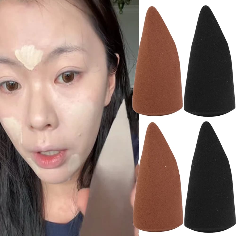 1/2 pieces fashion makeup sponges use dry and wet foundation cosmetic egg woman precision sponge soft beauty tool
