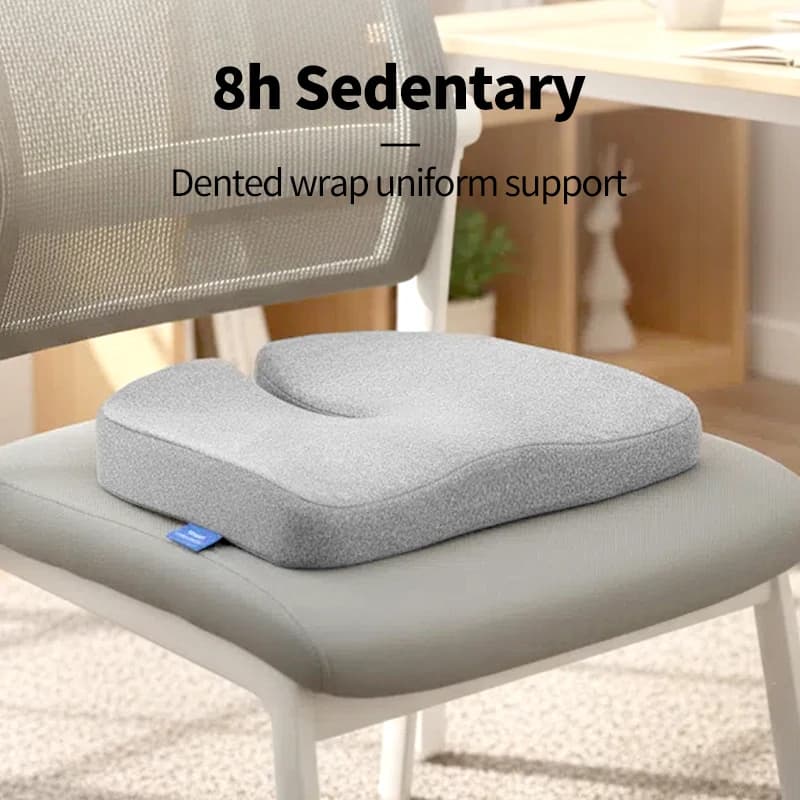 Tailbone Sciatica Sollievo dal mal di schiena Comfort Sedia da ufficio Cuscino per seggiolino auto Cuscino coccyx in memory foam ortopedico antiscivolo