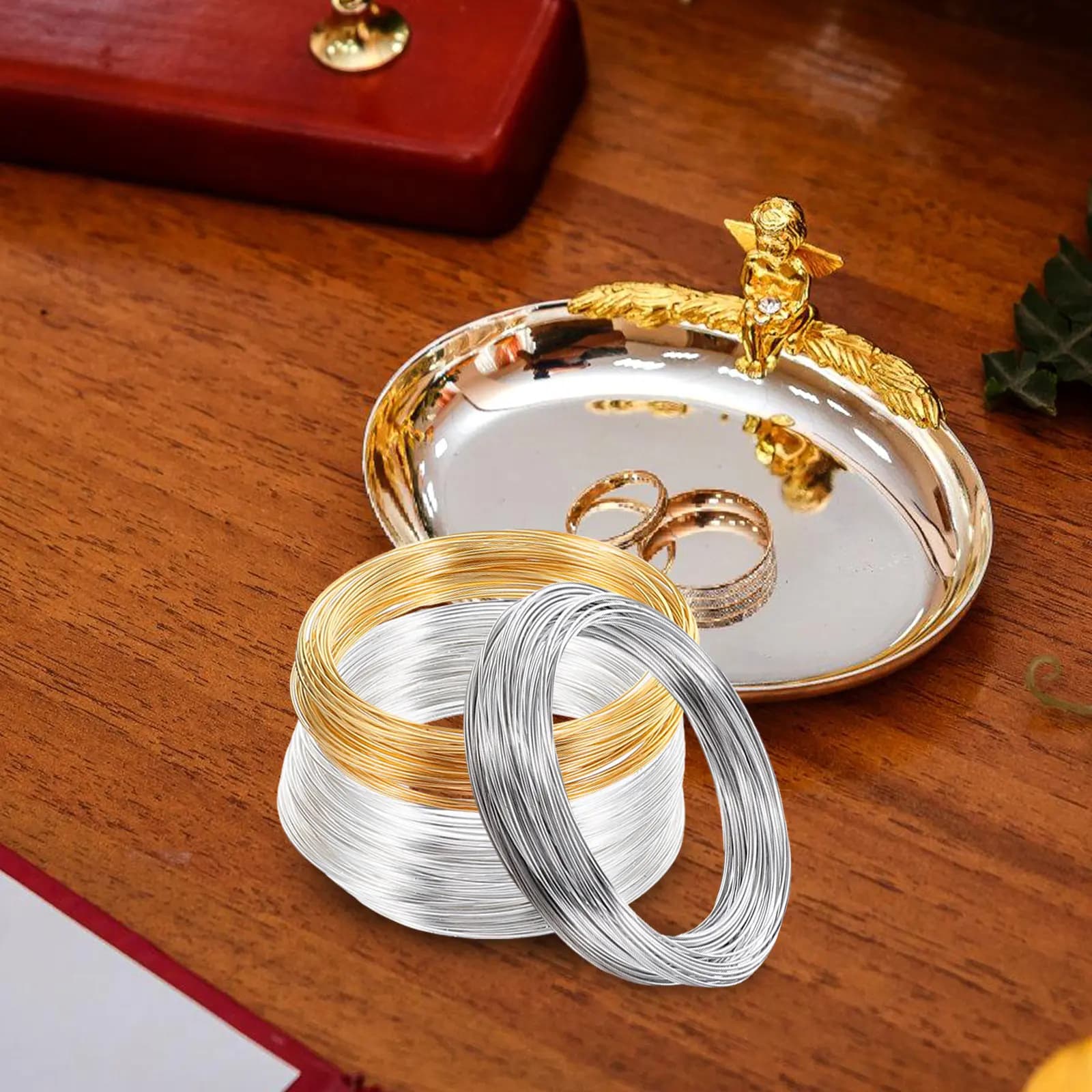 3 Rolls Flexible Memory Wire Jewelry Making Metal Wire Cuttable for DIY Bracelets Necklaces Earrings Beading Supplies