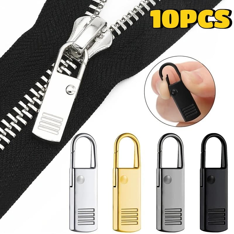 Kit di Riparazione Cerniere Universale da 10 Pezzi, per Borse da Viaggio e Valigie, Fai-da-Te per Cucito e Artigianato
