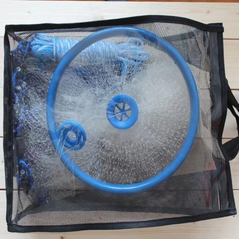 4FT Cheap Price Brown Aramid Multifilament Easy Throw Fishing Cast Net Basic Gear Standard Cast Net