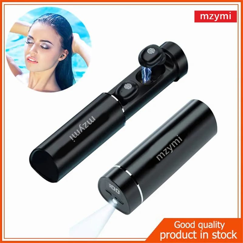 MZYMI TWS N21 Auricolari wireless Auricolari bassi stereo Cuffie con display digitale a LED con microfono Cuffie Luci per smartphone