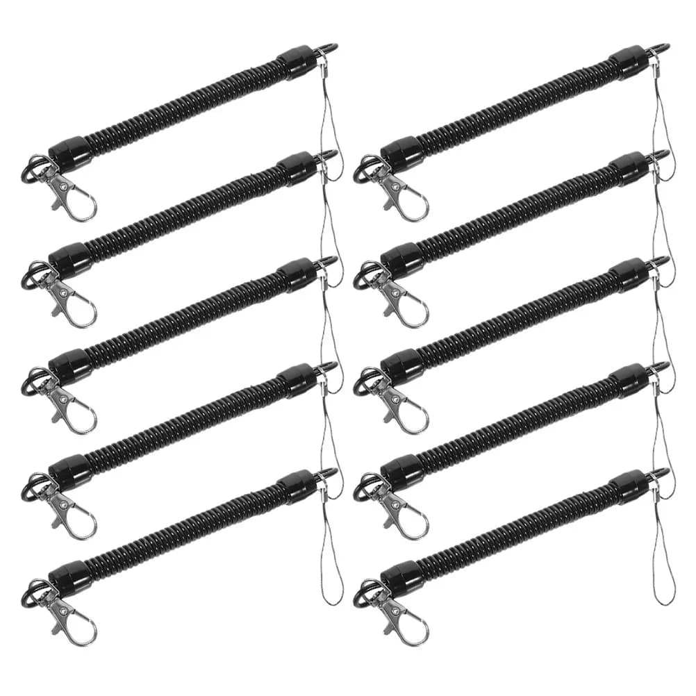 10 Pezzi Cordino Avvolgibile Retrattile per Canna da Pesca, Cavo Elastico Resistente per Kayak, Paddle Board, Nautica, Accessori e Attrezzi da Pesca