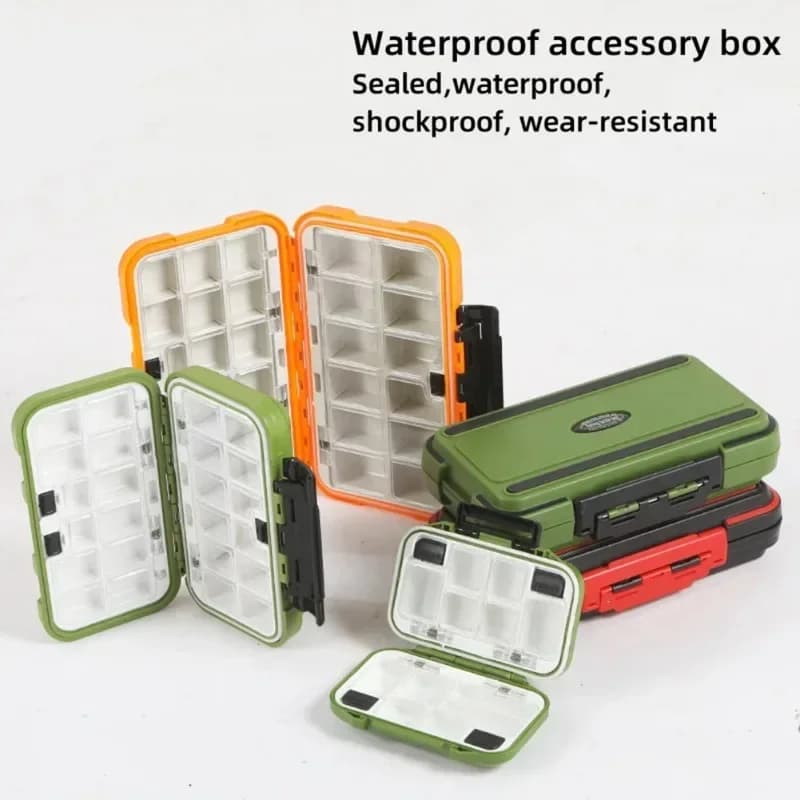 Storage box for fishing gear Housing for bait Plastic accessories Fishing equipment containers for masks