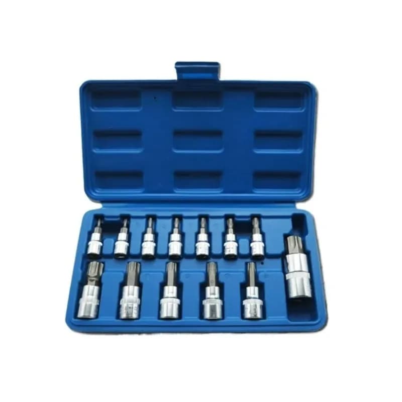 13 pz Kit Chiave Torx Strumento di Riparazione Auto Set di Cacciaviti Presa di Impatto Wrnech Testa Professionale Bicicletta Auto Strumenti di Officina Meccanica