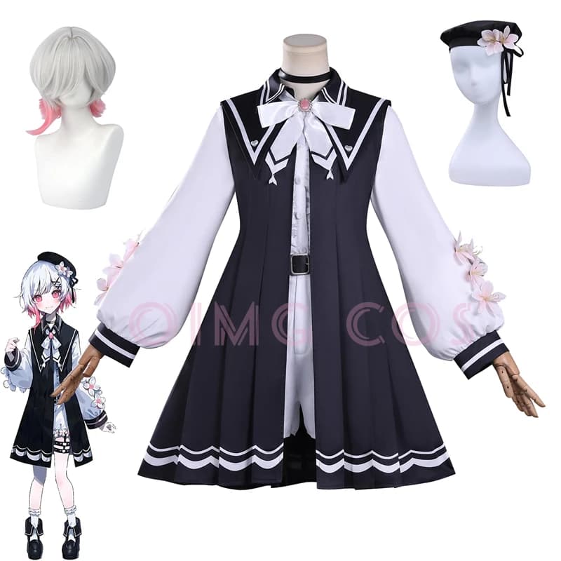 Costume Cosplay di Sakuraba Ema da Ragazza Magica per Halloween, Uniforme da Gioco per Donne