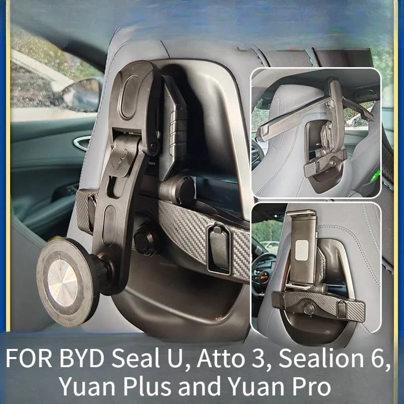 Appendiabiti da auto dal design cavo, compatibile con BYD Seal U, Atto 3, Sealion 6, Yuan Plus e Yuan Pro.