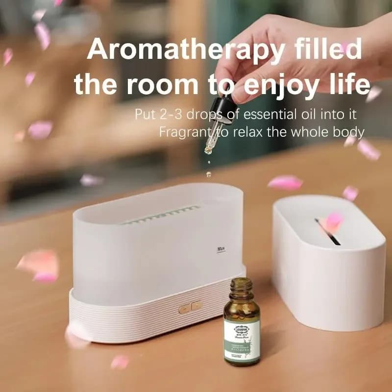 Umidificatore ad ultrasuoni LED a 7 colori con diffusore di oli essenziali e aromaterapia, design USB compatto per camera da letto, ufficio e viaggi
