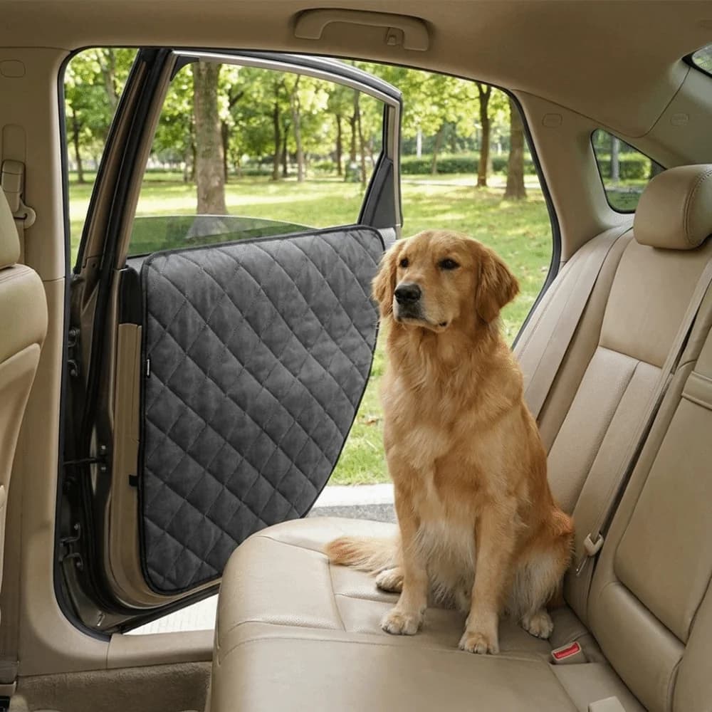 2PCS Oxford Cloth Dog Car Door Protector Black Dust-proof Vehicle Door Covers Guard Waterproof Anti-Scratch