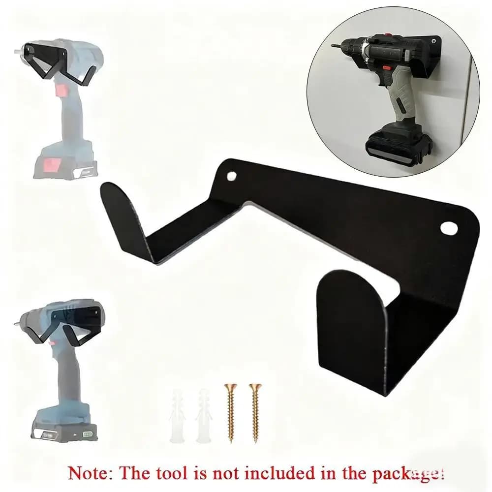 Tool Storage Metal Storage Rack Wall Mounted Easy Installation Tool Holder Strong Load-bearing Drill Holder for Makita