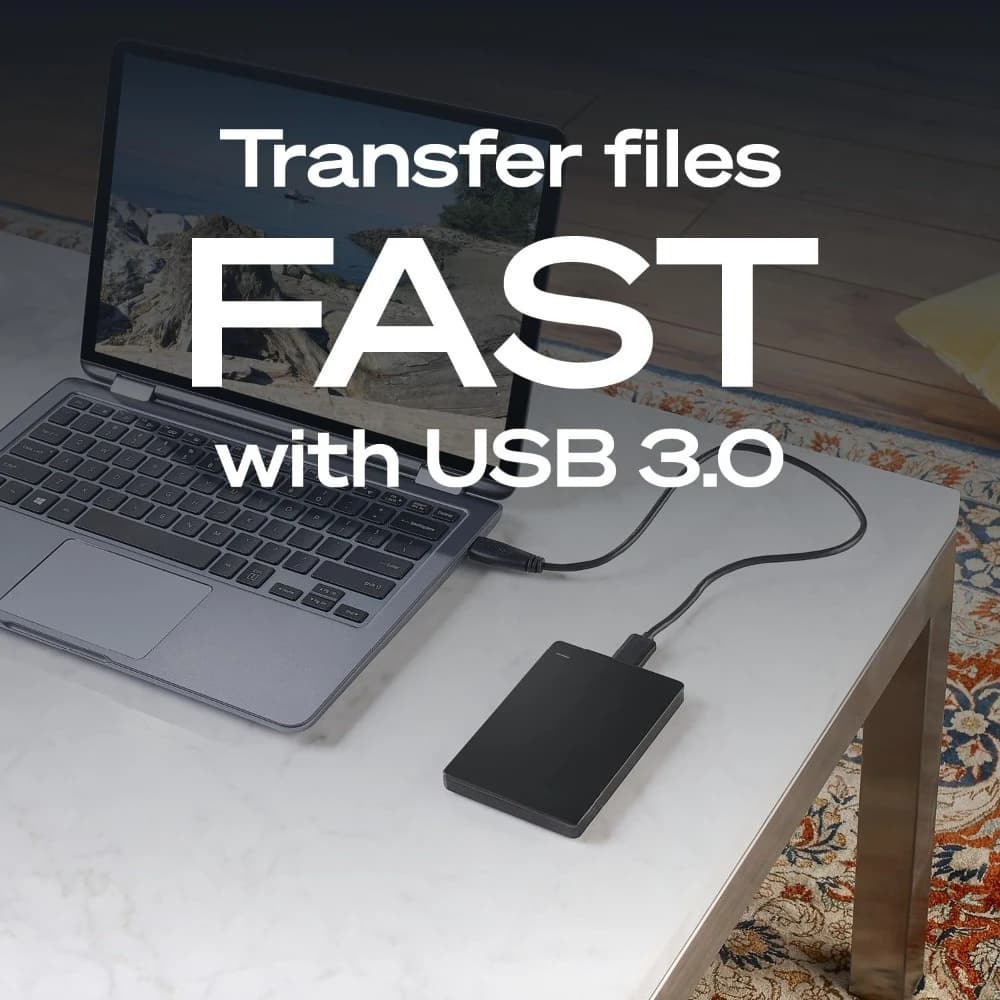 Disco Rigido Esterno Portatile da 5TB USB 3.0 per PC, Mac, PS4, Xbox con 1 Anno di Recupero Dati, Spedizione USA