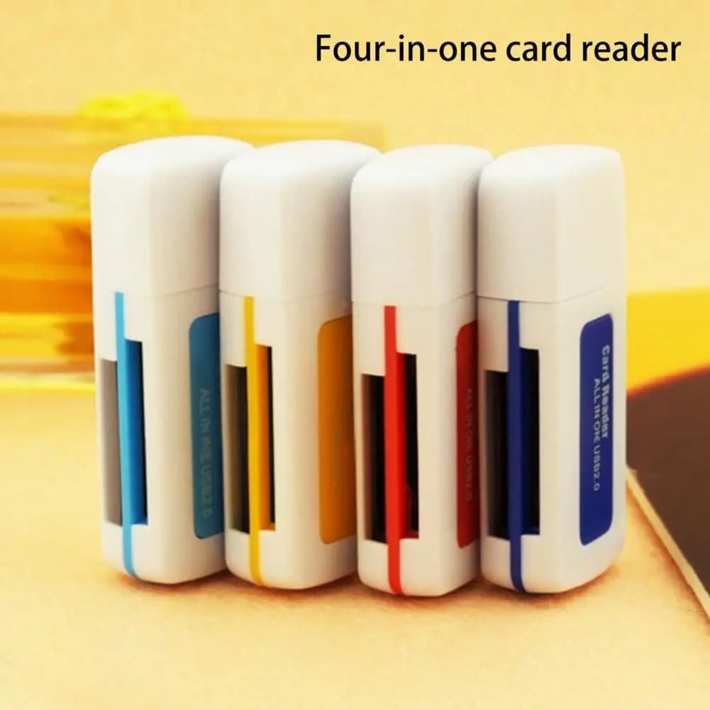 Lettore di schede Mini adattatore 4 in 1 multiporta con slot per schede TF M2 MS Lettore di schede di memoria portatile ad alta velocità per computer