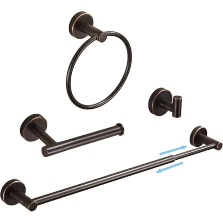 Accessori e Articoli per il Bagno: Porta Carta Igienica, Porta Asciugamani da 1 a 2 Pollici, Anello Porta Asciugamani, Gancio Porta Accappatoio, Porta Asciugamani da Parete