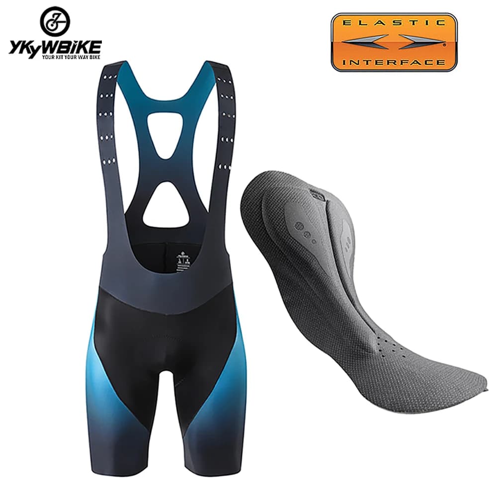 Ykywbike Shorts with Men's Bike Rides Seamless Cycling Shorts 7 Hours On Road Ride Padded Cycling Shorts with Professional gradient