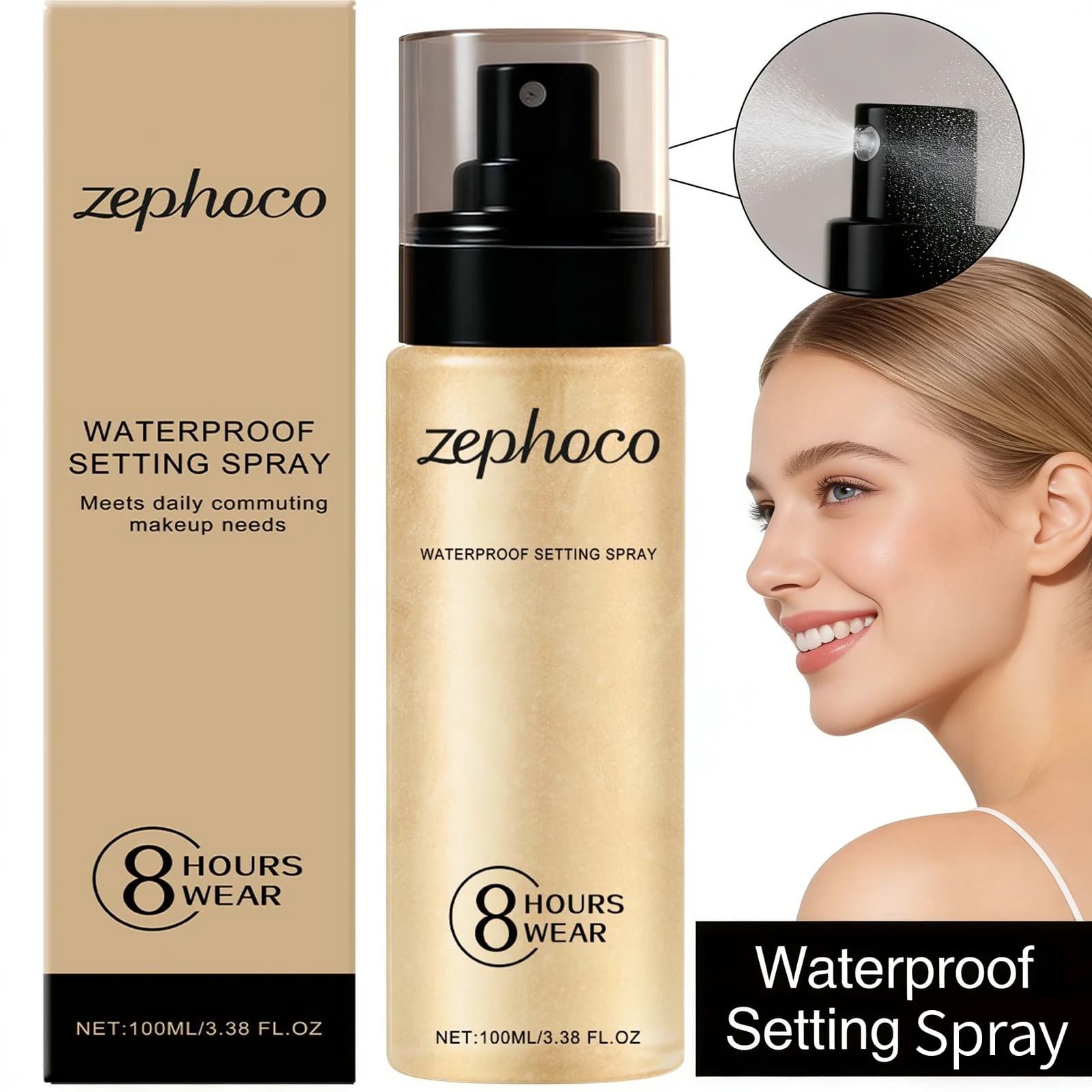 Spray fissante impermeabile Base per il controllo dell'olio opacizzante Trucco Spray fissante idratante a lunga durata resistente al sudore Cosmetici