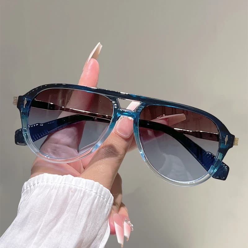KAMMPT Oversize Pilot Sunglasses Men Fashion Outdoor Casual Shades Women 2026 New in Trendy Brand Design Travelling Sun Glasses