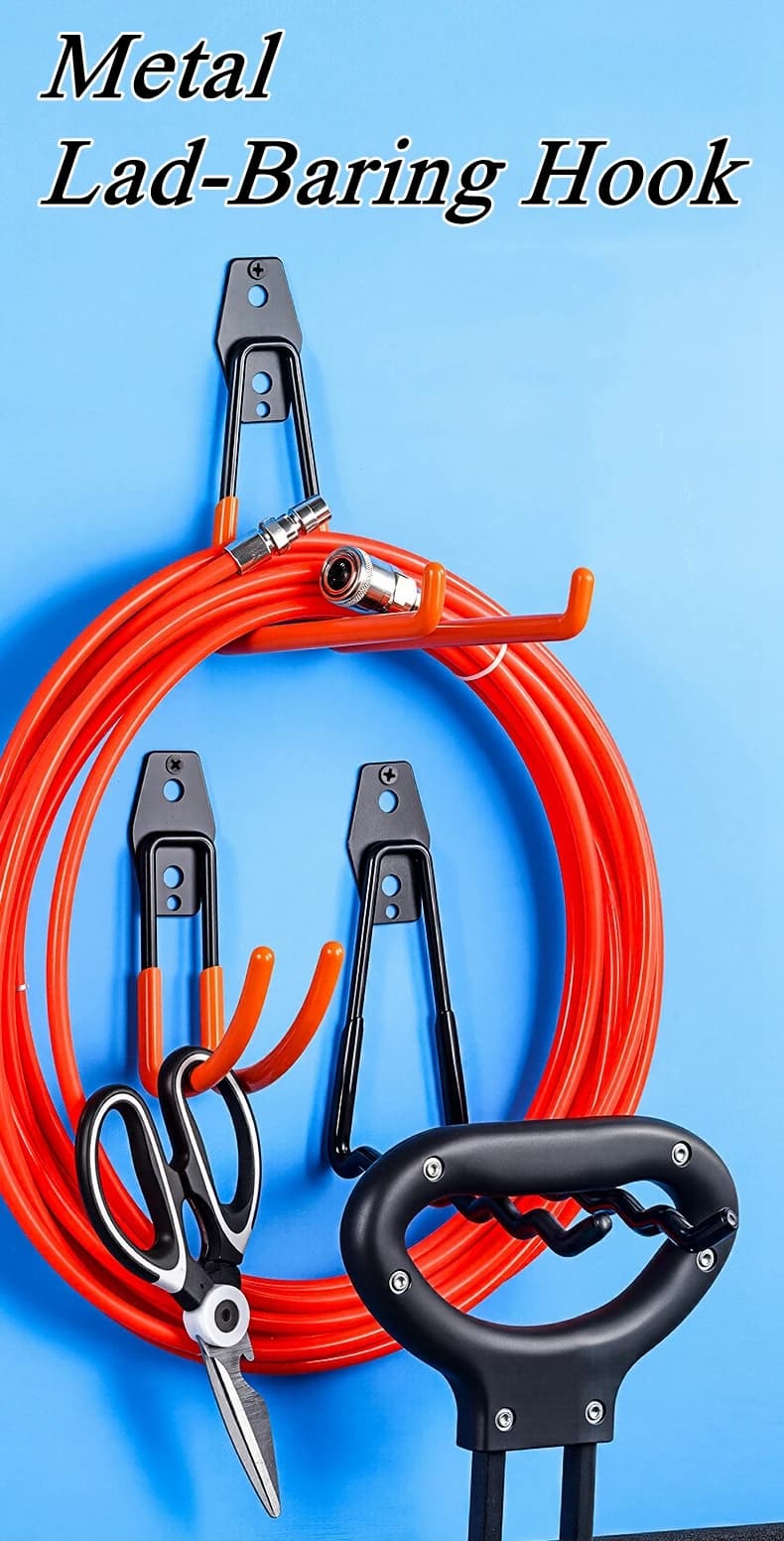 Bicycle Garage Heavy Storage Hook Warehouse Hardware Strong Load-Bearing Small/Medium Square Hook Tool Storage Wall Metal Hook