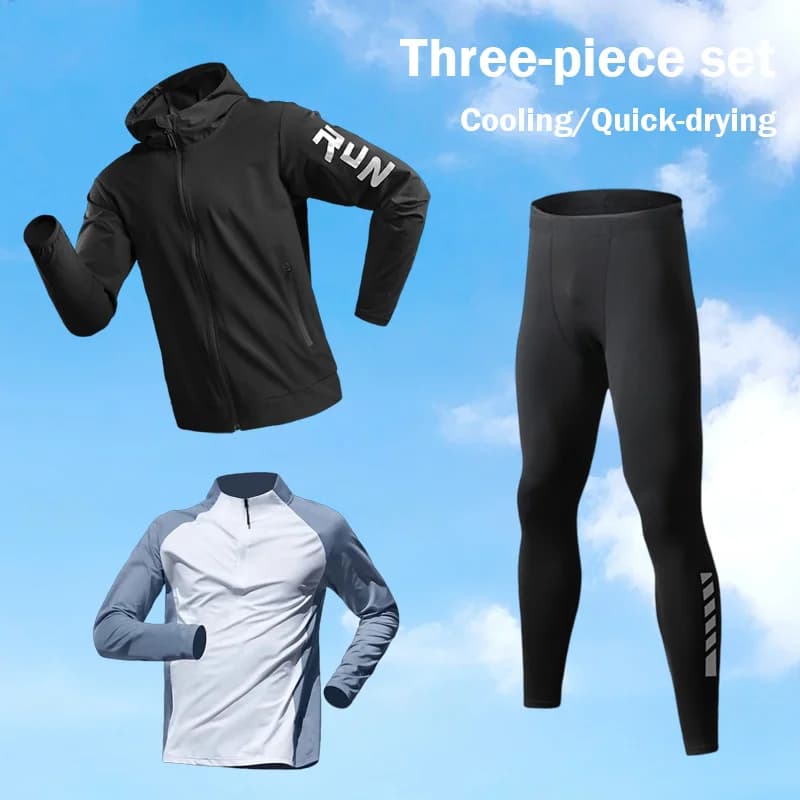 Men's Casual Sports Complete Three Pieces Fast Drying for Basket, Fitness, Running and Training – New Arrival Spring Summer 2026