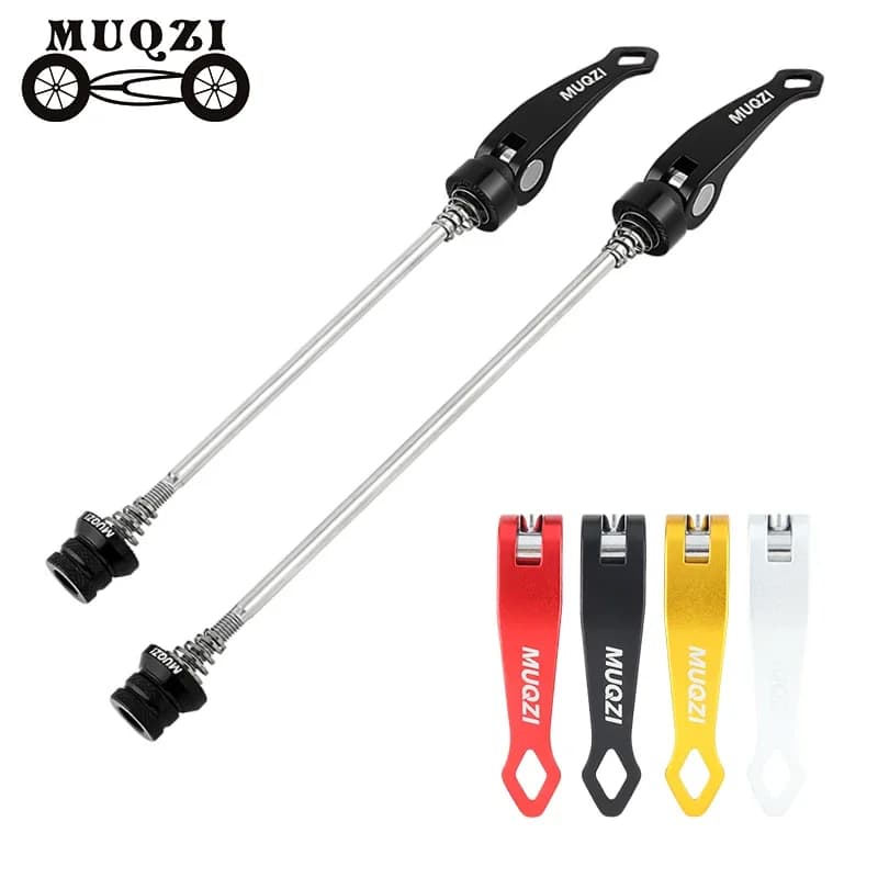 MUQZI 1 Coppia Bici QR Mozzo Leva A Sgancio Rapido MTB Bicicletta Da Strada Asse A Sgancio Rapido Spiedino Ruota Anteriore 100mm Ruota Posteriore 135mm