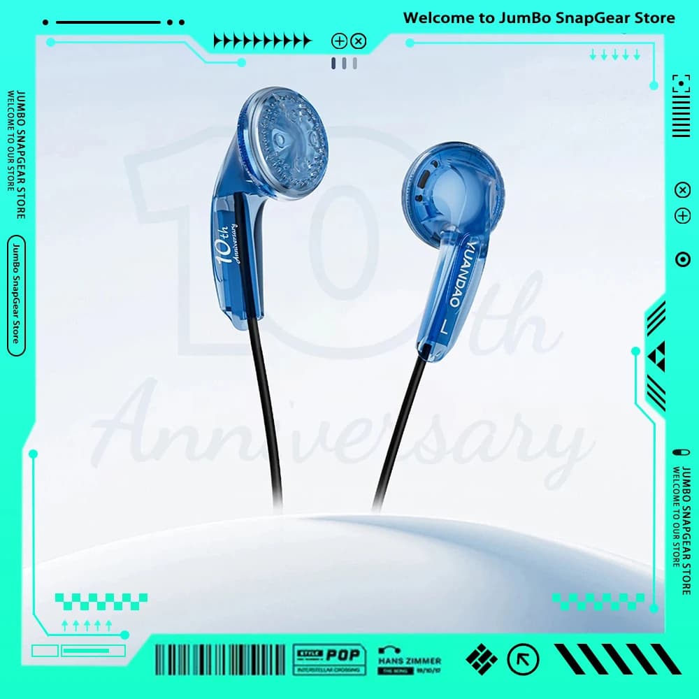 NICEHCK Edizione 10° Anniversario Auricolari Audiofili con Connettore 3.5mm/Type-C, Driver Dinamico PET da 15.4mm, Microfono HD, Cuffie con Bassi Potenti