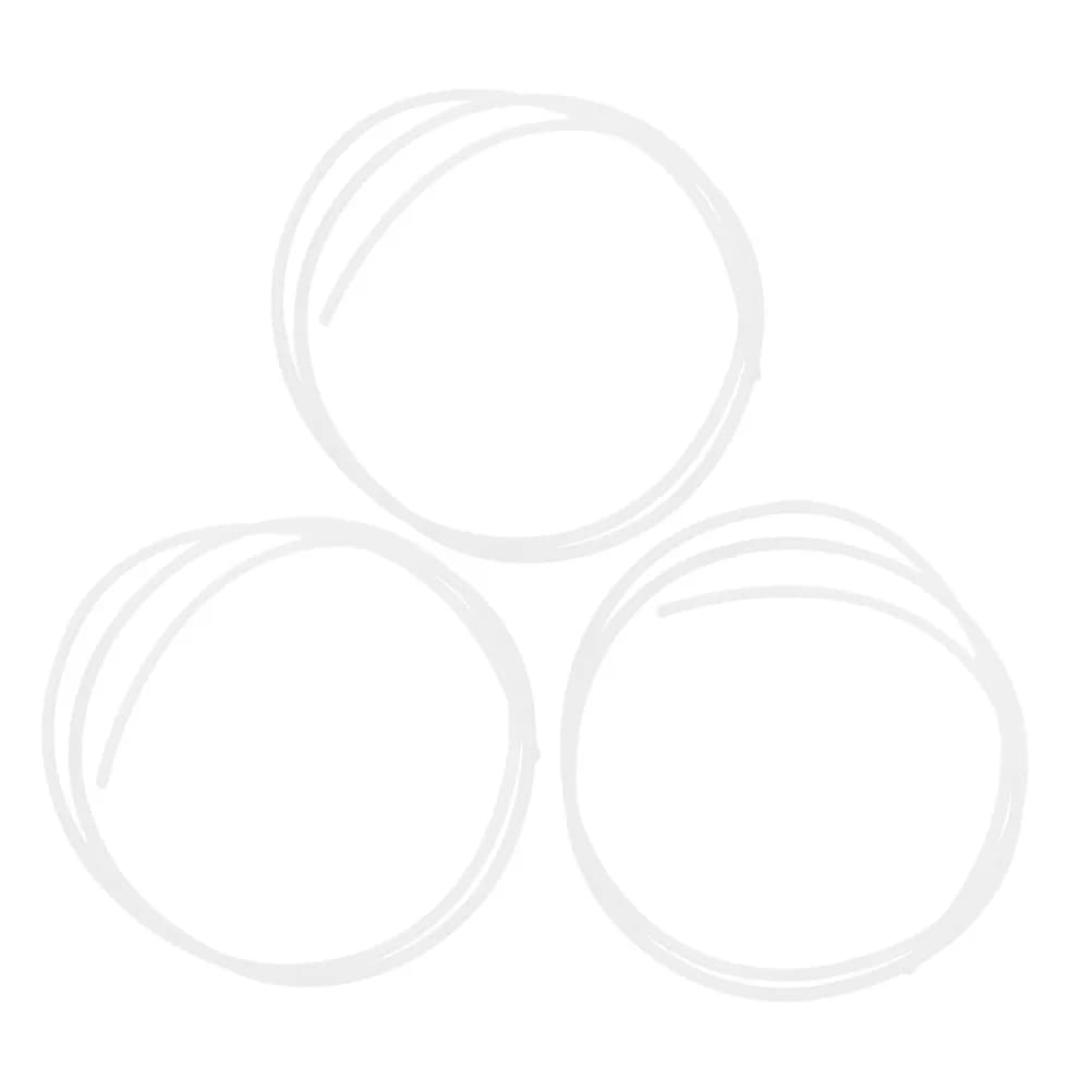 3 Pezzi Tubo PTFE per Stampante 3D, Flessibile, Alta Precisione, Tubo di Ricambio Professionale per Filamenti PLA e ABS