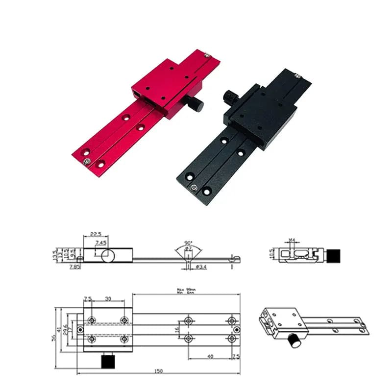 Fixed metal mounting bracket with laser head focus, engraving machine Adjustable screw module with laser head Z axis sliding lifting