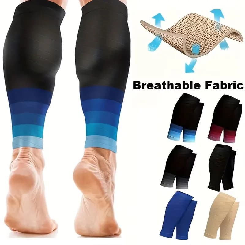 1 pair of compression sleeves for football calves, socks for leg, for tibia stick, man, woman, varicose veins, fatigue, basketball