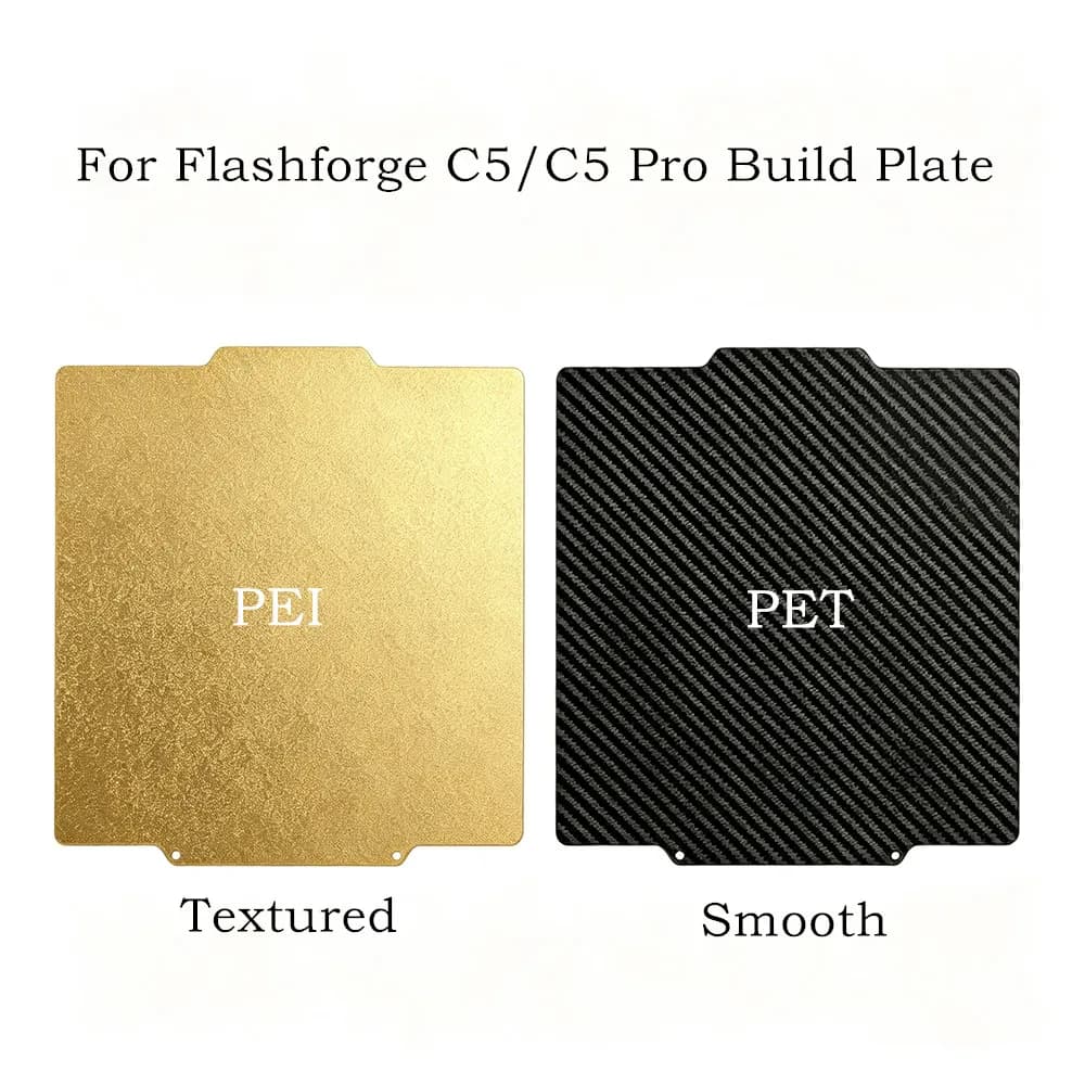 Creator 5 PRO Build Plate Double Sided PEI PET Flexible Spring Steel Sheet for Flashforge Creator 5 3D Printer Strong Adhesion