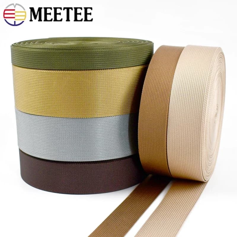 5 metri 1mm fascia in tessuto per rifinire la cinghia cintura di sicurezza zaino nastro nastro borsa scarpe Bias Binding accessori per cucire fai da te