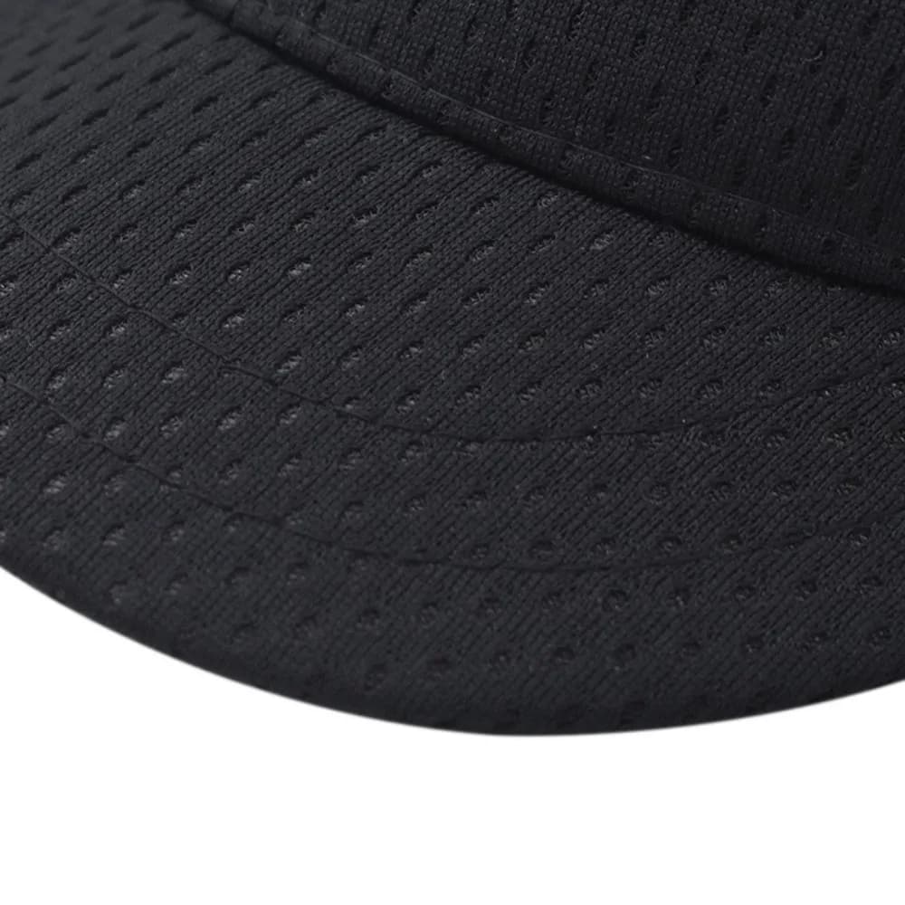Cappellino da Baseball Casual Regolabile con Visiera Corta, Asciugatura Rapida, Traspirante, in Rete, Tinta Unita, Unisex