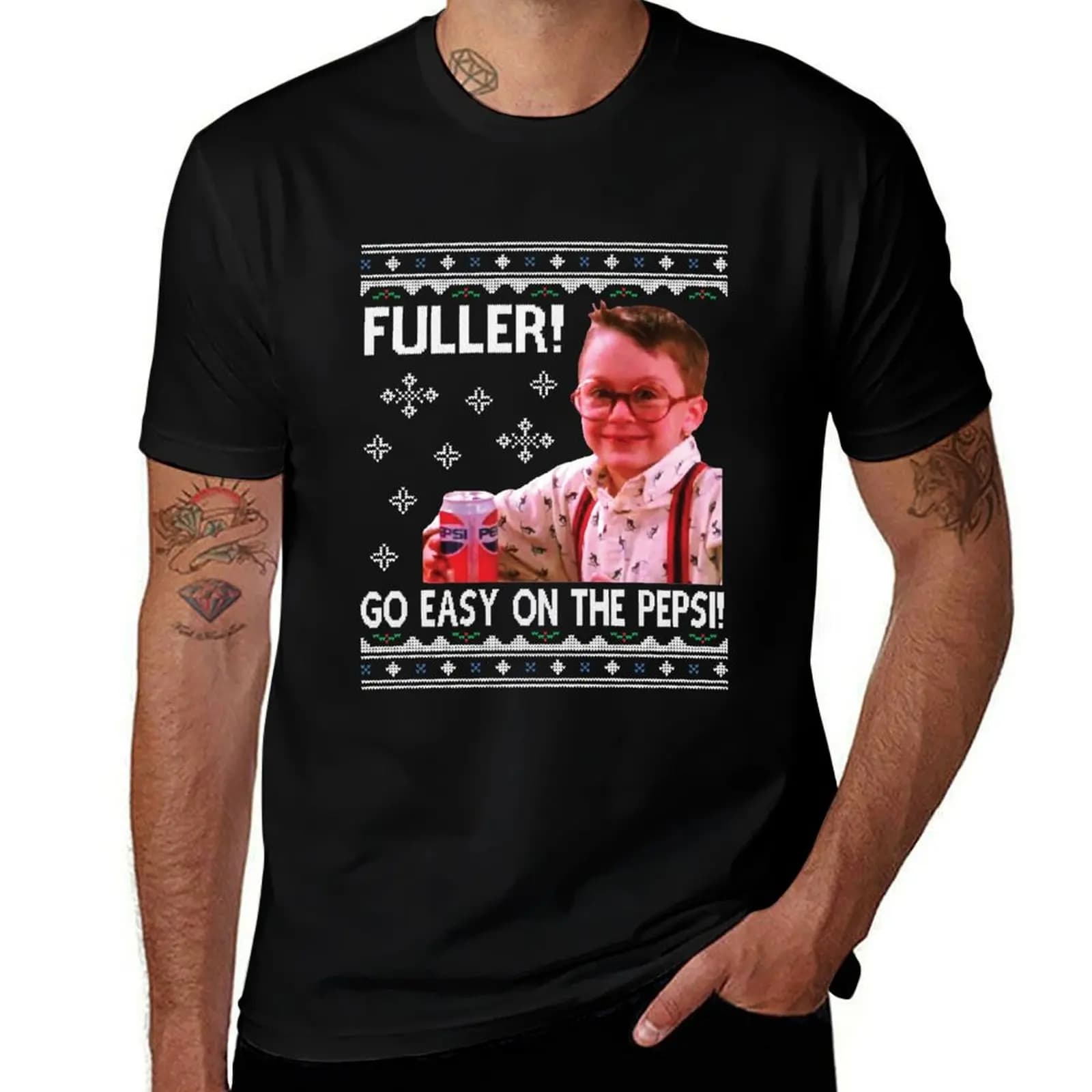 Fuller drinks pepsi T-shirt casual anti-sbiadimento