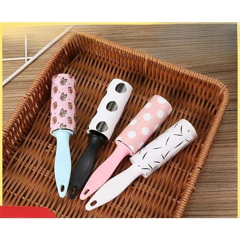 Set di 4 Rulli Leva-Pelucchi per Peli di Animali Domestici, Piccoli Rimuovi-Pelucchi Portatili, Rulli Adesivi per Vestiti, Spazzole per Rimozione Pelucchi da Viaggio