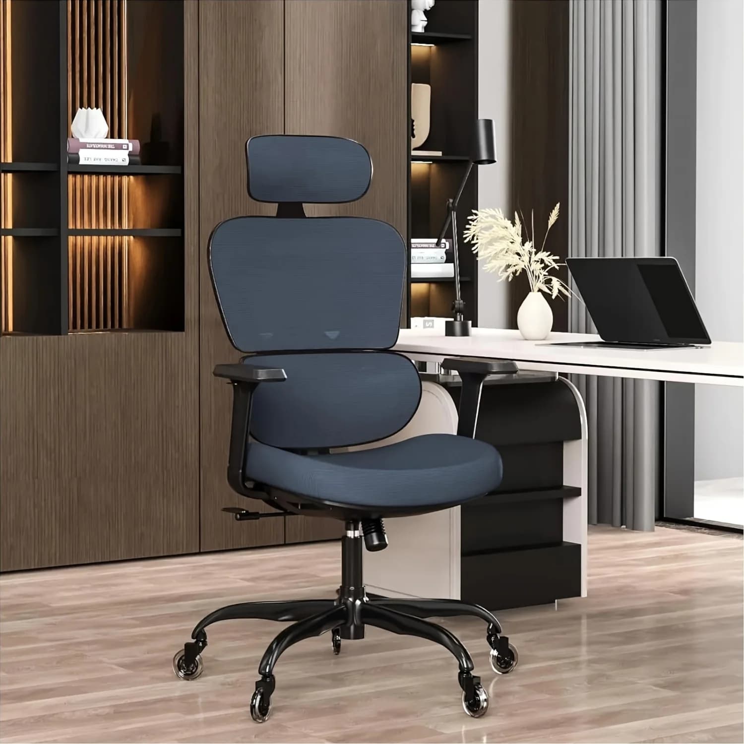 Professional Ergonomic Office Chair Featuring 4D Lumbar Support | 150° Recline with Lock, Adjustable Arms & 3D Headrest - Sturdy Design Supports Up to 330LB for Home Office, Gaming, Or Study