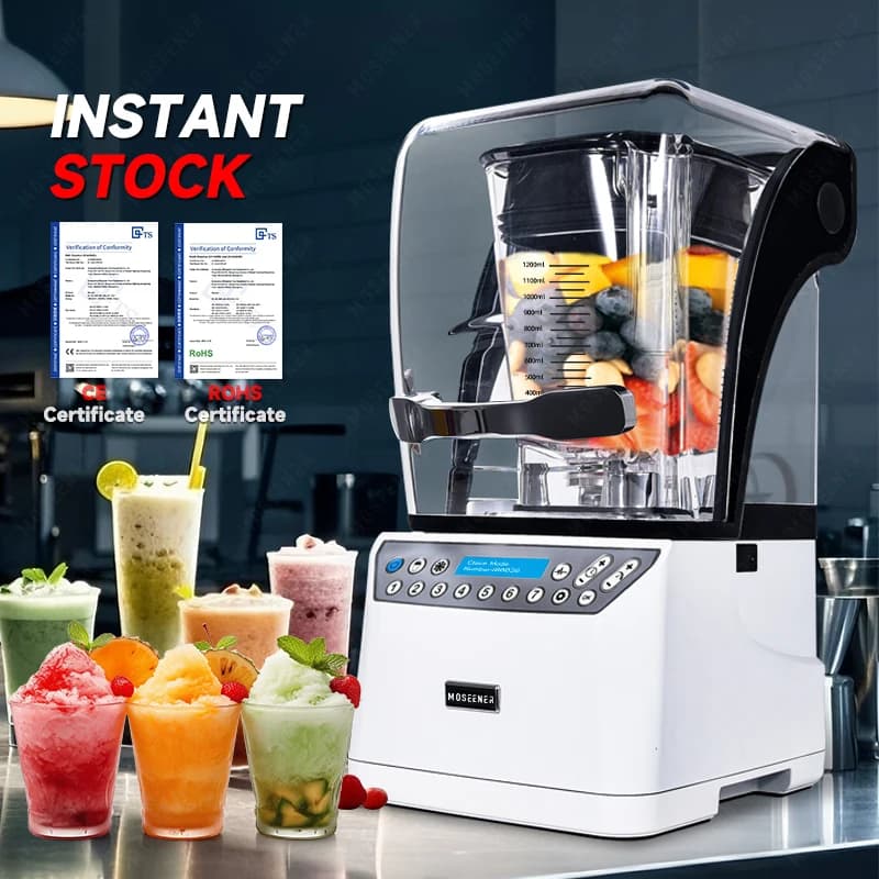 Commercial mixer for Fresh and Smoothie Succhi with 1.5L Touch Control, Stainless Steel Structure