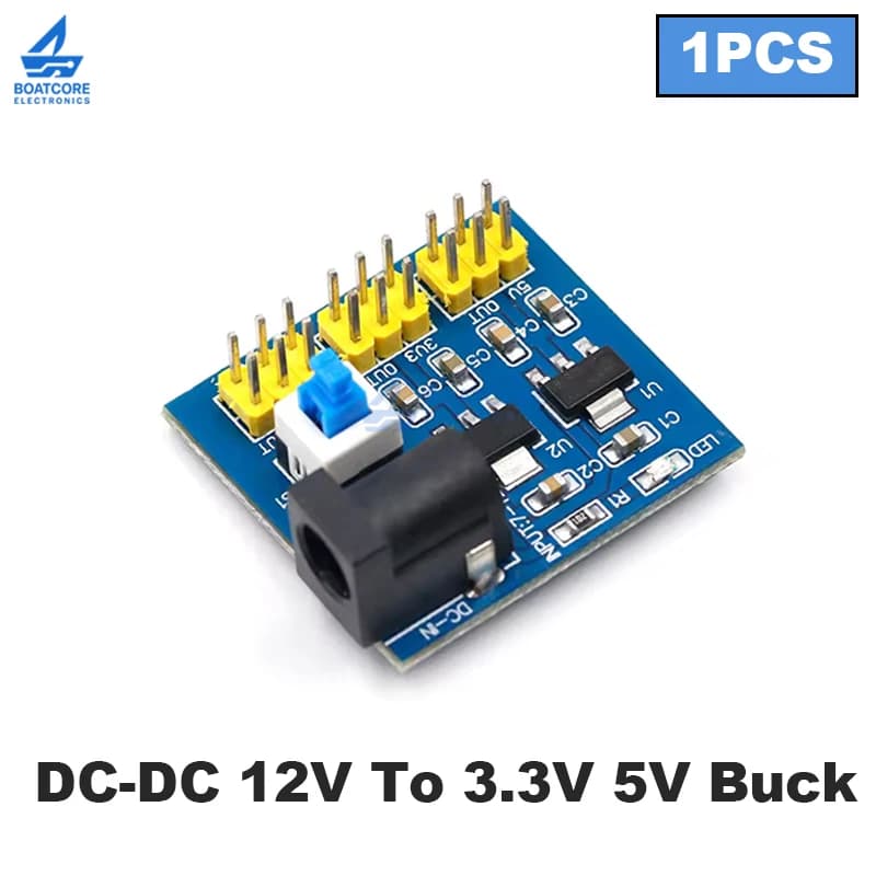 Modulo di alimentazione step down buck DC-DC da 1 pz da 12 V a 3,3 V 5 V per Arduino