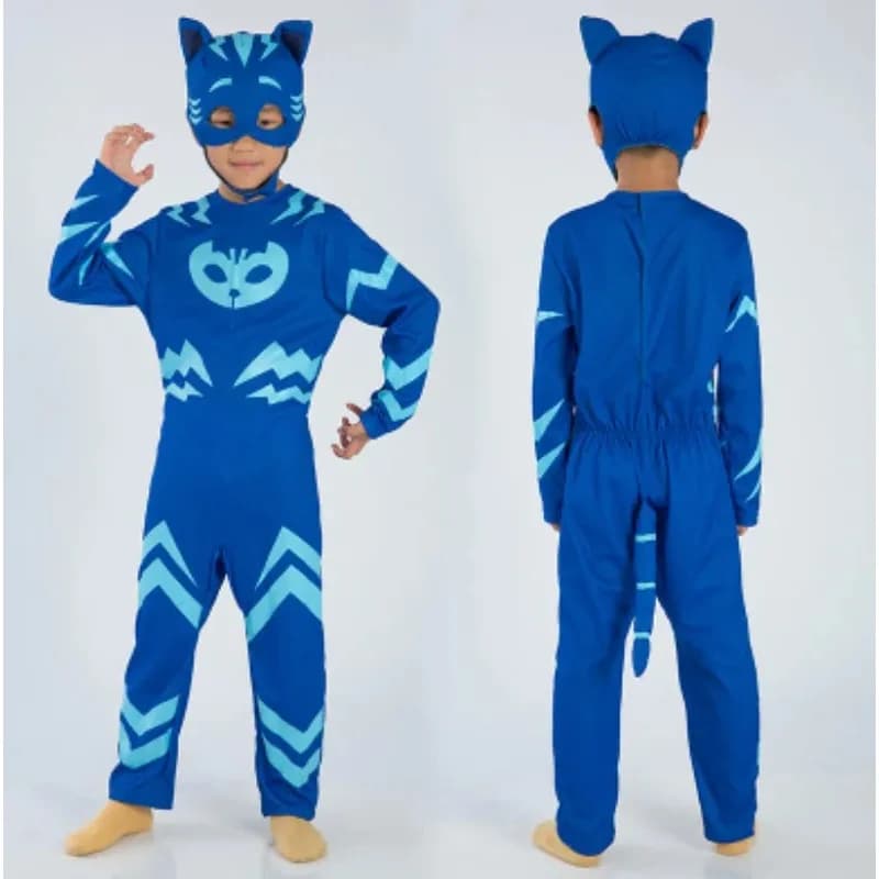 COSBoys Girls Anime Pajama Cosplay Costume with Mask Halloween Suit Child Party Gift